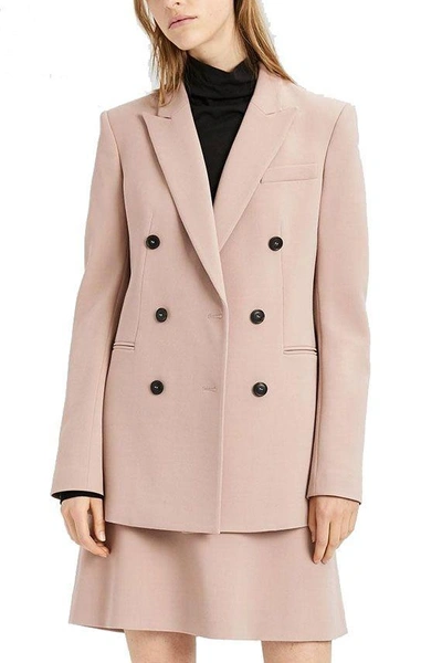 Shop Theory Double Woolen Jacket In Pink