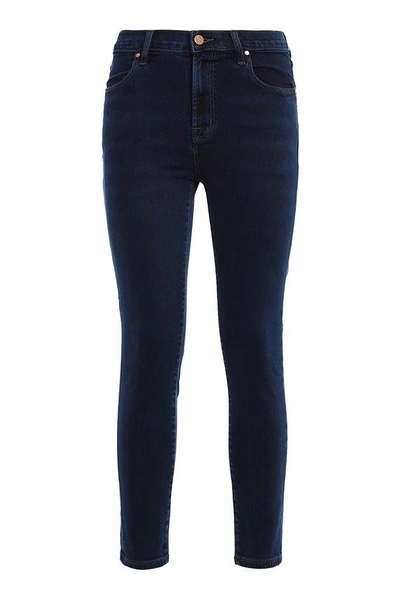 Shop J Brand Alana Jeans Crop In Blue