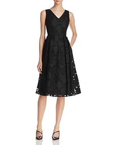 Shop Nanette Lepore Nanette  Floral-pattern Dress In Very Black
