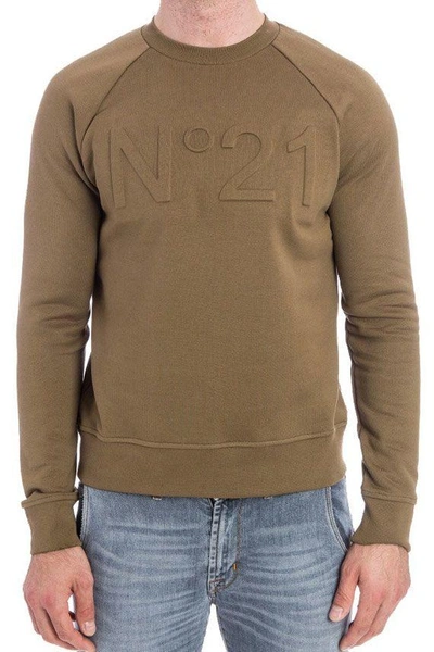 Shop N°21 Sweatshirt With Logo N-21 In Green
