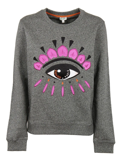 Shop Kenzo Eye Sweatshirt In Grey