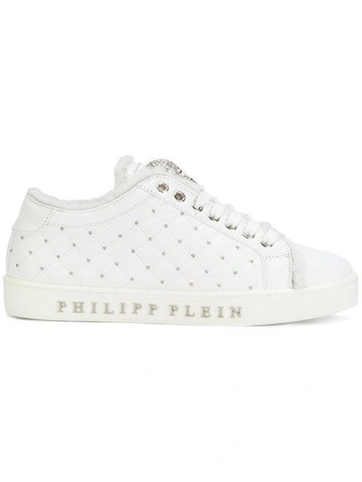 Shop Philipp Plein Edwards Sneakers In White