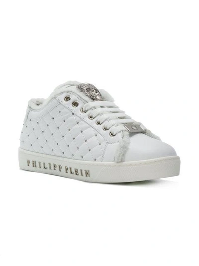 Shop Philipp Plein Edwards Sneakers In White