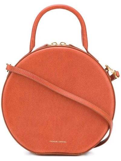 Shop Mansur Gavriel Circle Crossbody Bag - Brown