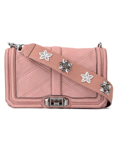 Shop Rebecca Minkoff Love Crossbody In Berry