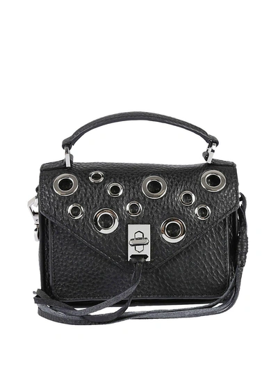 Shop Rebecca Minkoff Mini Darren Shoulder Bag In Black