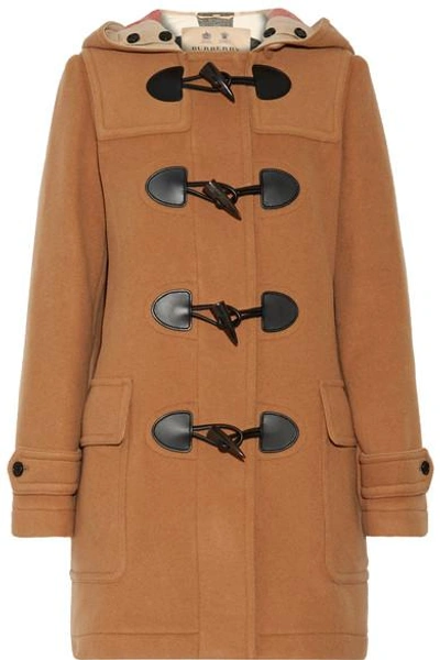 Shop Burberry Wool-blend Duffle Coat