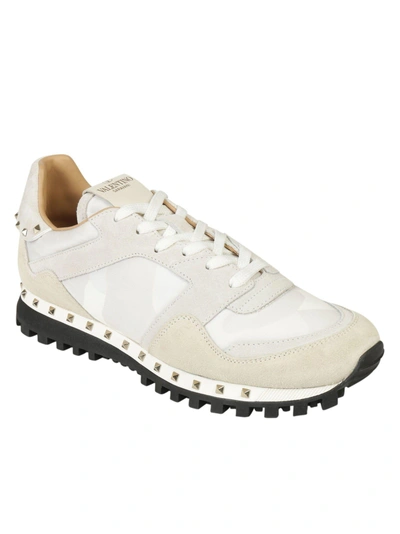 Shop Valentino Sneakers In Bianco