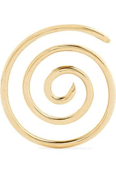 Shop Beaufille Spiral 10-karat Gold Earring