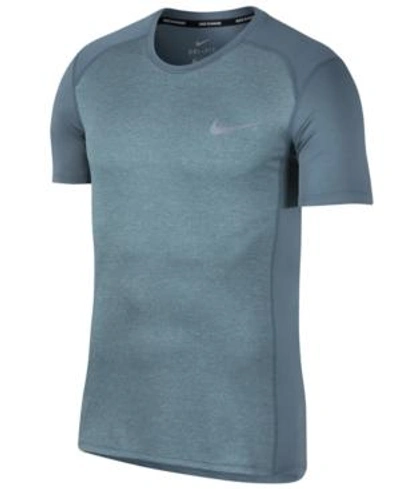 Shop Nike Men's Dry Miler Running T-shirt In Armory Blue Heather