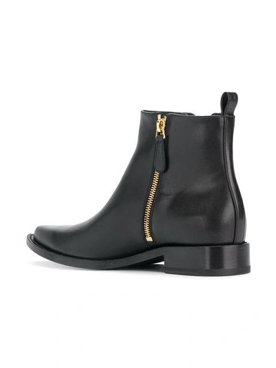 Shop Alexander Mcqueen Braided Chain Ankle Boots