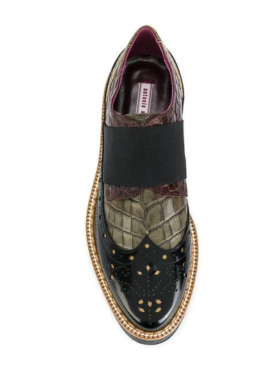 Shop Antonio Marras Contrast Brogue Shoes