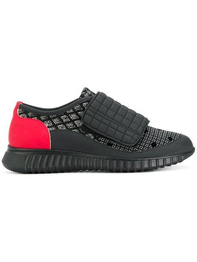 Shop Antonio Marras Quilted Touch-fastening Sneakers