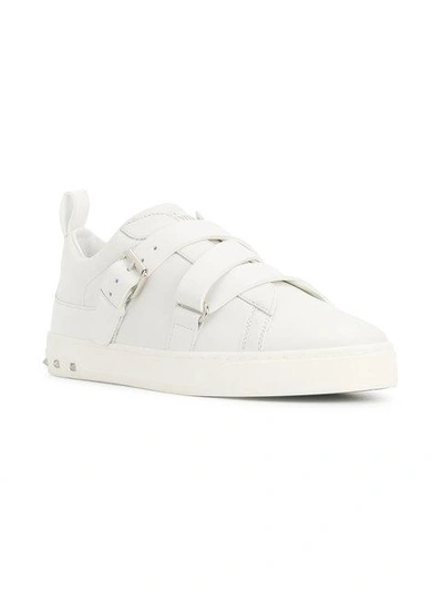 Shop Valentino Garavani V-punk Sneakers - White