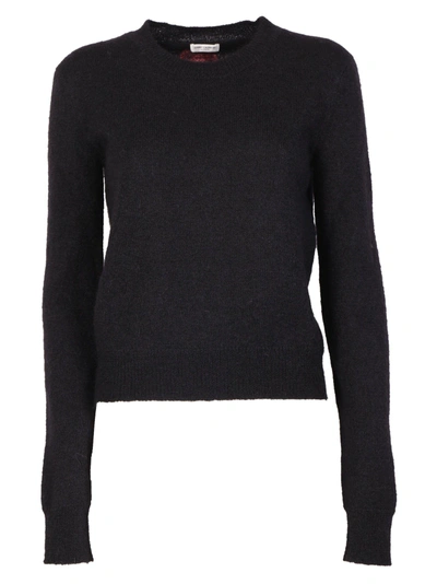 Shop Saint Laurent Knitwear In Noir-framboise
