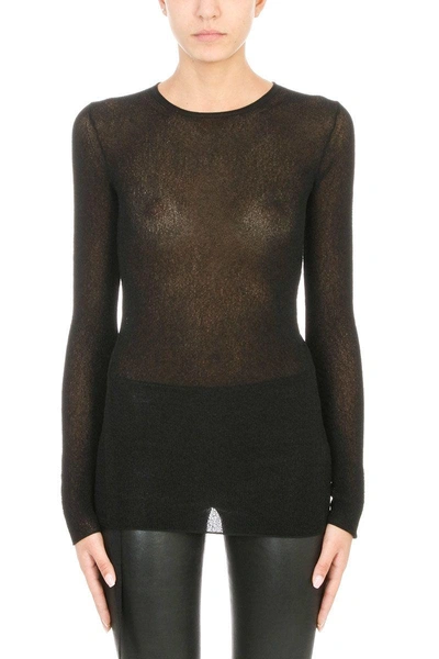 Shop Helmut Lang Long Sleeve T-shirt In Black