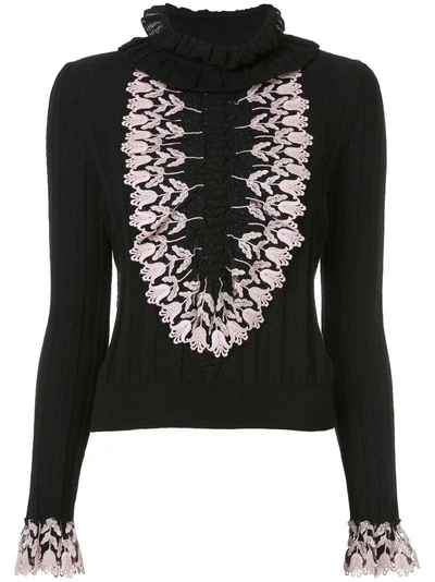 Shop Giamba Lace Insert Jumper