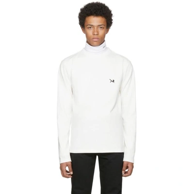 Shop Calvin Klein 205w39nyc White Long Sleeve Logo T-shirt In 101 White