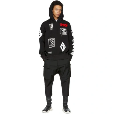 Shop Ktz Black Patches Hoodie In Black / Multi