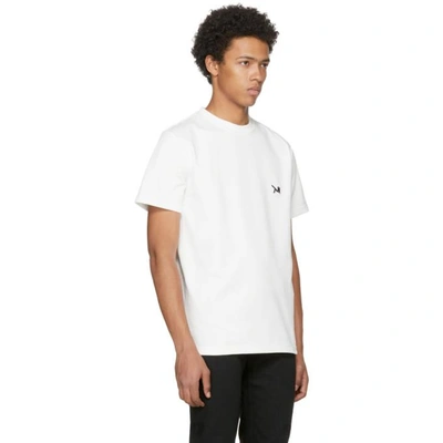 Shop Calvin Klein 205w39nyc White Logo T-shirt In 101 White