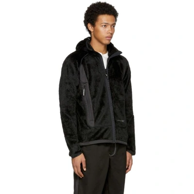 Shop And Wander Black High Loft Fleece Zip Hoodie
