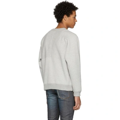 Shop Nanamica Grey Crewneck Sweatshirt