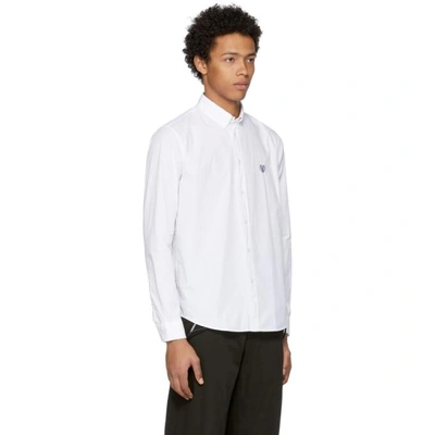 Shop Kenzo White Tiger Button-down Shirt