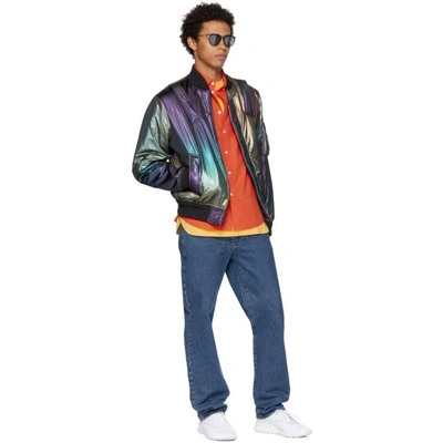 Kenzo Multicolor Rainbow Bomber Jacket | ModeSens