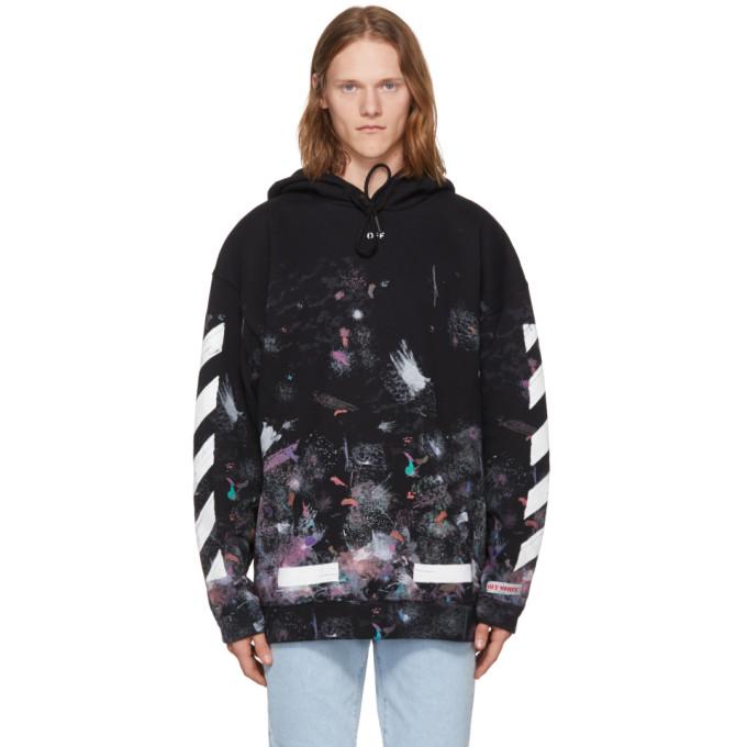 off white galaxy zip up hoodie