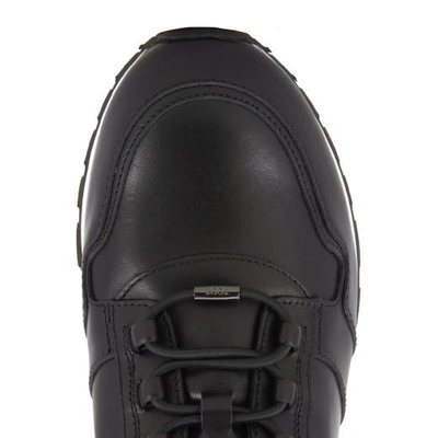 Shop Tod's Ons In Leather In Black