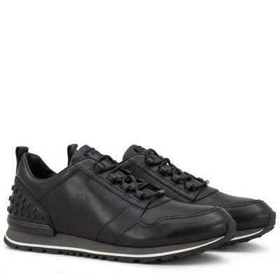 Shop Tod's Ons In Leather In Black