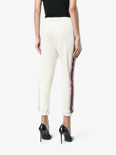 Shop Gucci Crystal Embellished Track Pants