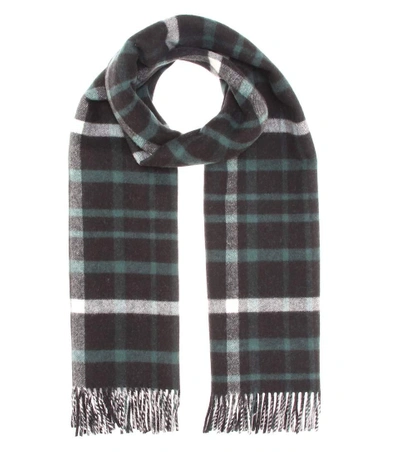 Shop Burberry Wool And Cashmere Scarf In Llack