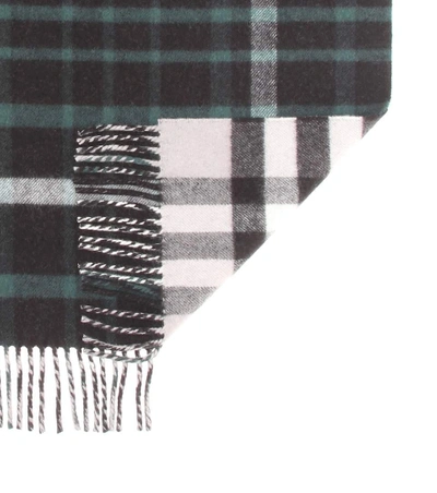 Shop Burberry Wool And Cashmere Scarf In Llack