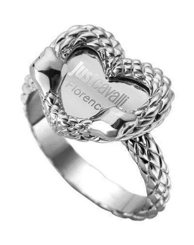 Shop Just Cavalli Rings In Silver