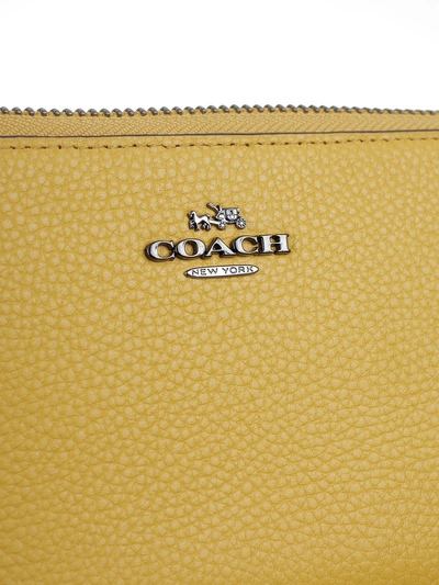 Shop Coach Shoulder Bag In Dkebv Yellow Gold