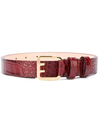 Shop Dsquared2 Textured Leather Belt