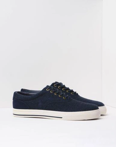 Shop Polo Ralph Lauren Trainers In Blue