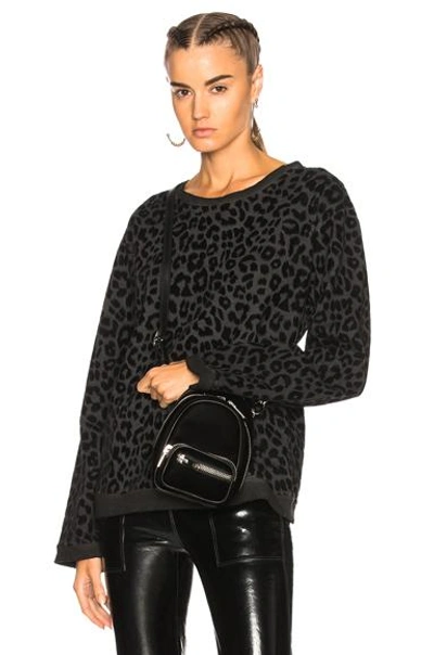 Shop Rta Beal Sweater In Black,animal Print