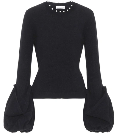 Shop Altuzarra Salome Wool-blend Sweater In Black