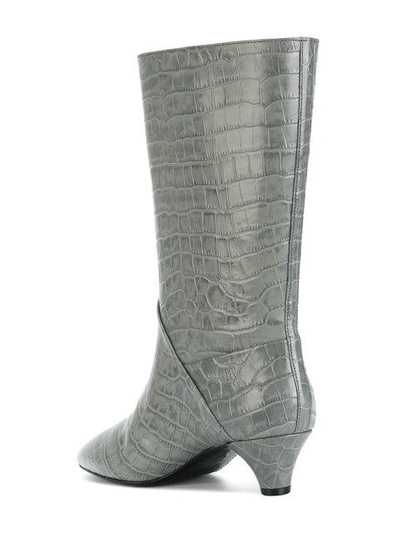 Shop Marni Croc Embossed Boots