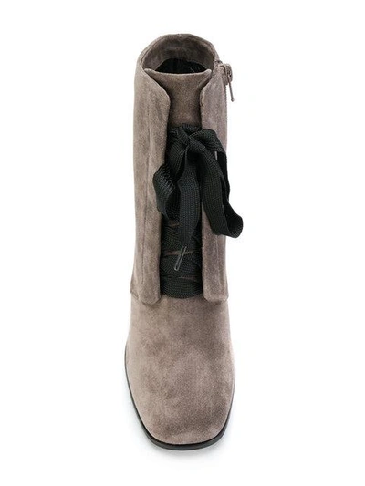 Shop Kennel & Schmenger Kennel&schmenger Lace-up Ankle Boots - Grey