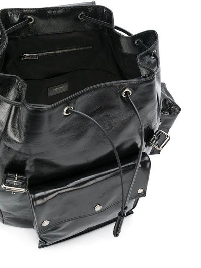 Shop Saint Laurent Noe Backpack In Black