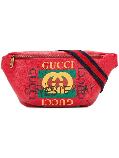 Gucci Tomorrow Belt Bag In Red | ModeSens