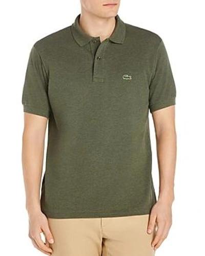 Shop Lacoste Classic Cotton Pique Regular Fit Polo Shirt In Aventura Green