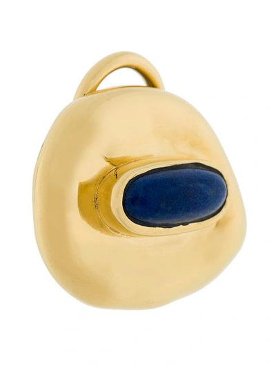 Shop Aurelie Bidermann Peggy Lapis Clip In Metallic