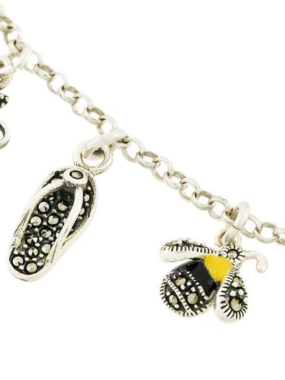 Shop Monan Charm Pendant Necklace In Metallic