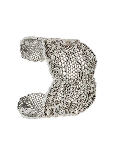 Shop Aurelie Bidermann Cuff Bracelet In Metallic