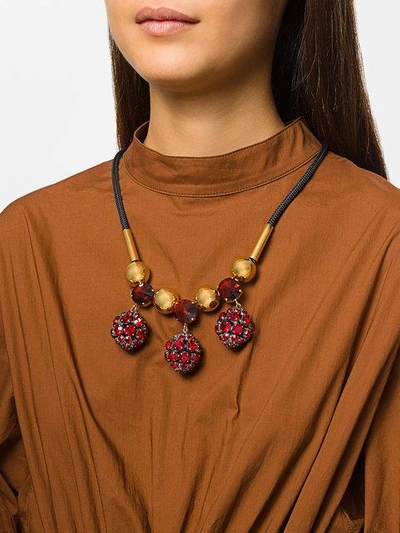 Shop Marni Cluster Pendant Necklace