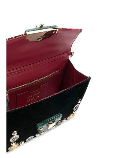 Shop Dolce & Gabbana Lucia Shoulder Bag - Multicolour